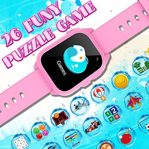 Waterproof Kids Smart Watch with 26 Game 1.44 Touchscreen HD Cam...
