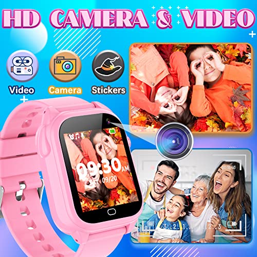Waterproof Kids Smart Watch with 26 Game 1.44 Touchscreen HD Cam...