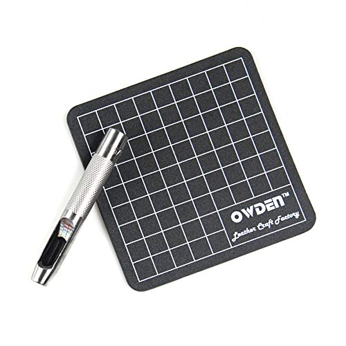 Owden 9 pieces hollow punch set 1/8-1/2 with a free cutting ma...