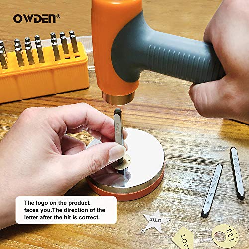 OWDEN Jewelry Metal Stamps Set for Jewelry Making,Size:1/8,3mm ...