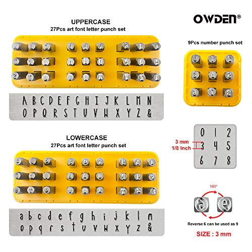 OWDEN Metal Stamps for Jewelry Making, Art Font Uppercase Letter P...