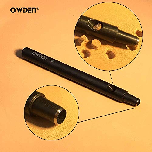 OWDEN Professional 13 Pcs Leather Hole Punch Set Slim Style 1.0-...