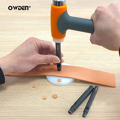 OWDEN Professional 13 Pcs Leather Hole Punch Set Slim Style 1.0-...