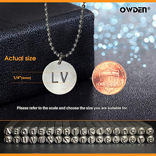 OWDEN Professional 36Pcs. Steel Metal Stamping Tool Set,1/4” 6mm...