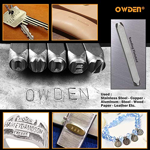 OWDEN Professional 36Pcs. Steel Metal Stamping Tool Set,1/8 3mm...