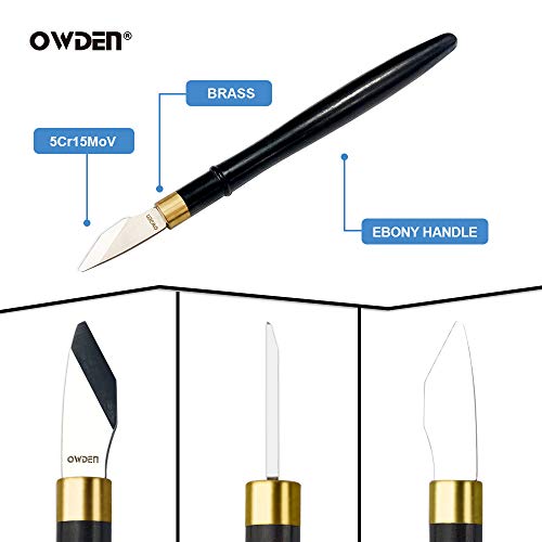 OWDEN Professional Precision Knife, Hobby Knife,Leather Craft Scra...