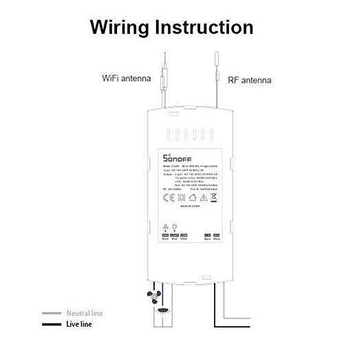 OWSOO Sonoff IFan03 Ceiling Fan and Light Controller Convert LED t...