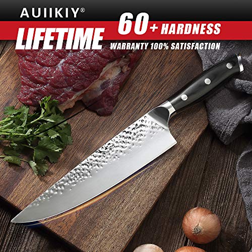 Pro Chef Knife 8 Inch, Japanese AUS-10V Super Stainless Steel Kitc...