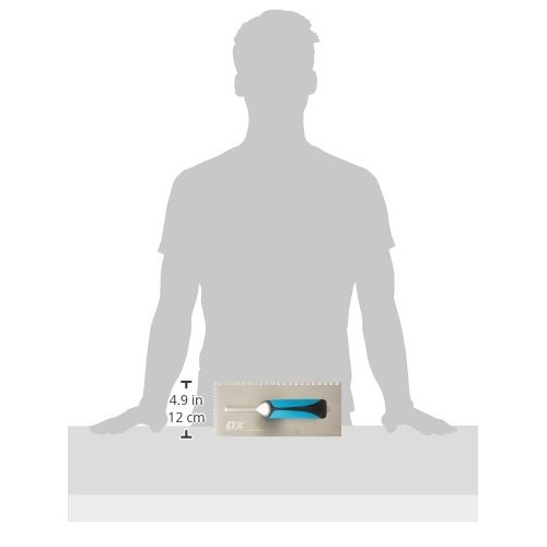 OX Tools 1/4 x 1/4 Square Notch Trowel | Stainless Steel