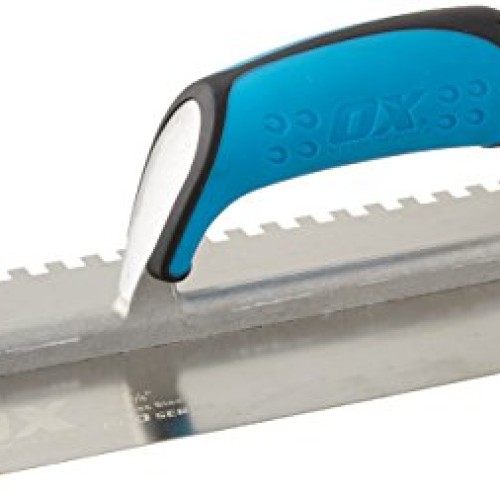 OX Tools 1/4 x 1/4 Square Notch Trowel | Stainless Steel