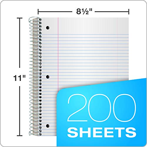 Oxford 5-Subject Notebook, 8-1/2 x 11, College Rule, 200 Sheets,...