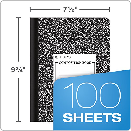 Oxford Composition Notebook, College Ruled Paper, 9-3/4 x 7-1/2,...
