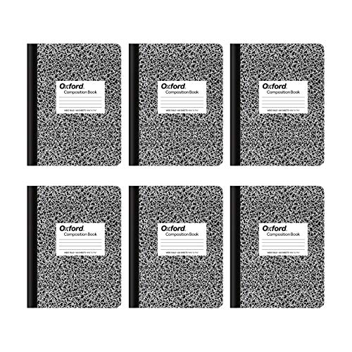 Oxford Composition Notebooks, Wide Ruled Paper, 9-3/4 x 7-1/2 Inch...