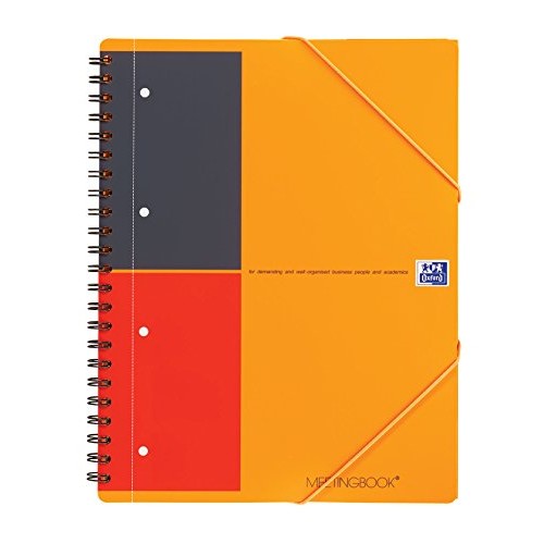 Oxford International A4+ Poly Cover Meeting Book Narrow Ruled with...