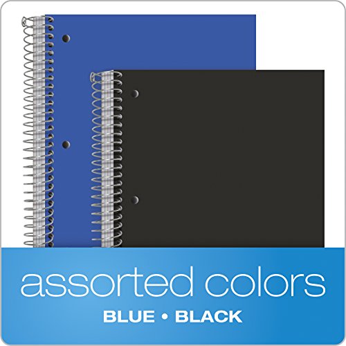 Oxford Spiral Notebooks, 5 Subject, College Ruled Paper, Durable P...