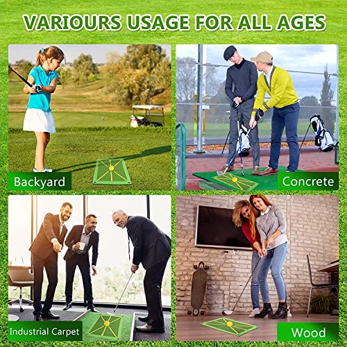 Golf Training Mat for Swing Detection Batting, Premium Golf Impact...