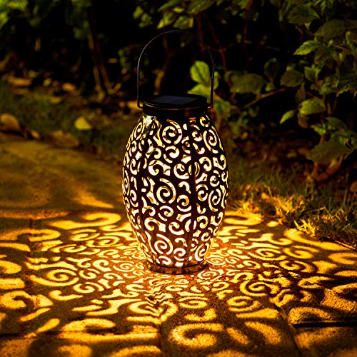 2 Pack Solar Lanterns, OxyLED Christmas Solar Garden Lights Outdoo...