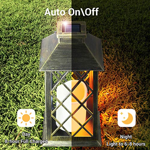 OxyLED Solar Lanterns, 2 Pack LED Solar Lights Outdoor, Hanging La...