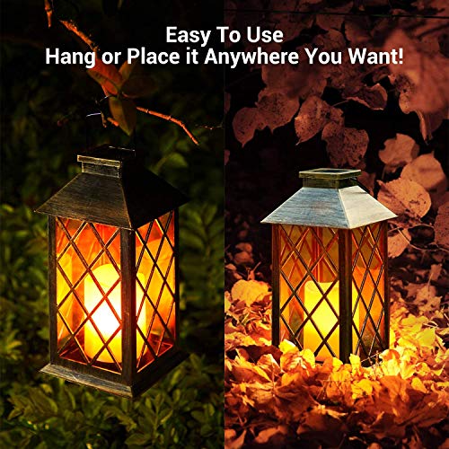 OxyLED Solar Lanterns, 2 Pack LED Solar Lights Outdoor, Hanging La...