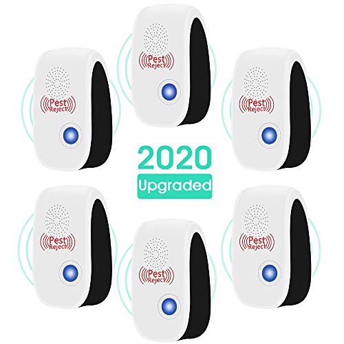 Ultrasonic Repeller, 6 Packs, 2020 Upgraded, Electronic Indoor Rep...