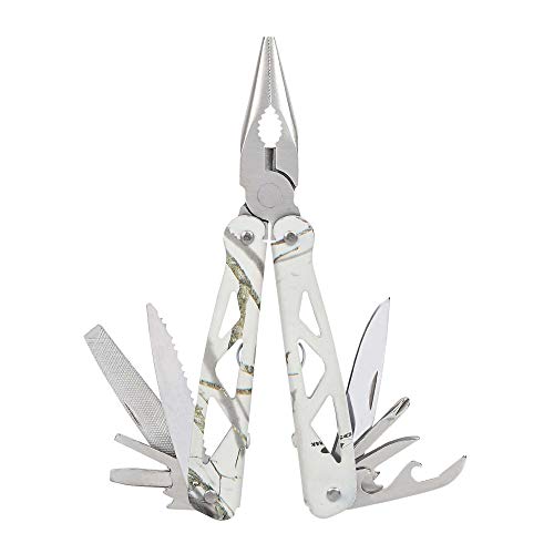 Ozark Trail 12 in 1 Multitool with Sheath Mossy Oak Winter White C...