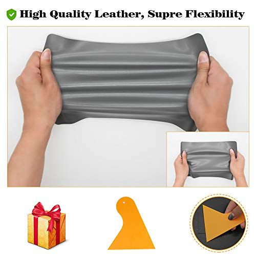 Leather Repair Patch Kits for Car Seats Couches and Elbow 2 Pieces...