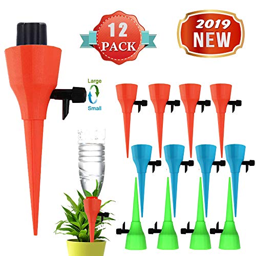 OZMI Plant Self Watering Spikes Devices, 12 Pack Automatic Irrigat...