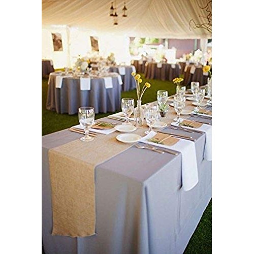Burlap Table Runner 12 X 108- Rustic Wedding Decoration Table R...