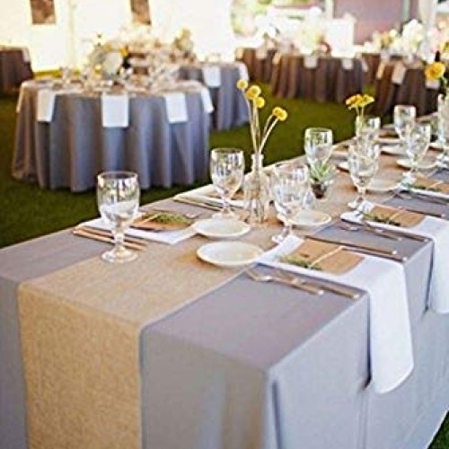 Burlap Table Runner 12 X 108- Rustic Wedding Decoration Table R...