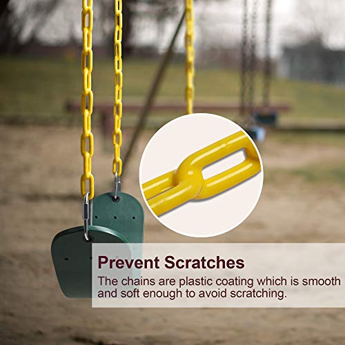 PACEARTH Swing Seat Support 660lb with 68.9 inch Anti-Rust Chains ...