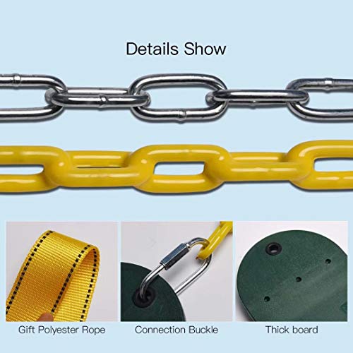 PACEARTH Swing Seat Support 660lb with 68.9 inch Anti-Rust Chains ...