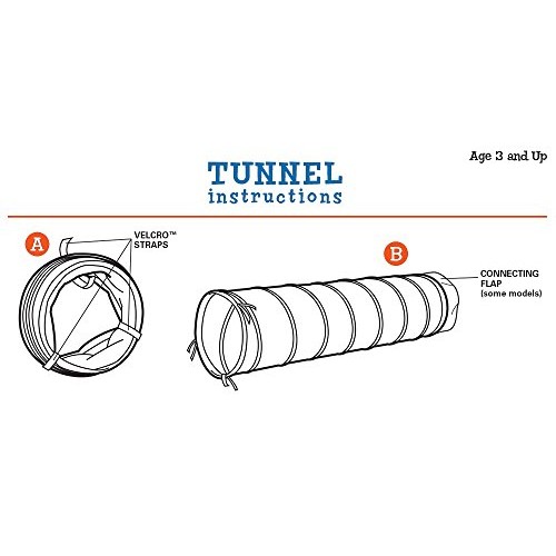 Pacific Play Tents Kids 9 Foot Institutional Crawl Tunnel w/padded...