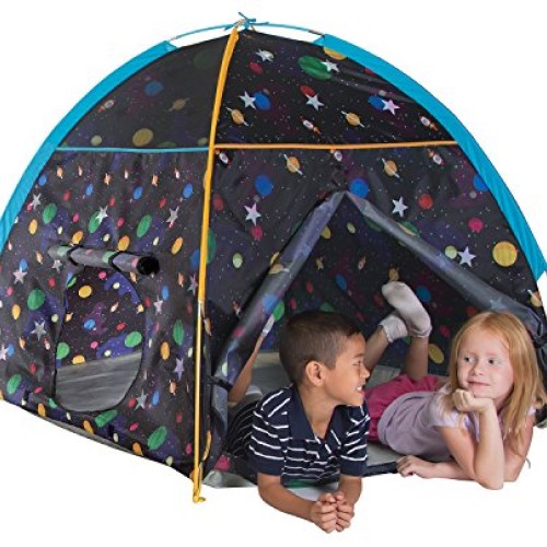 Pacific Play Tents Kids Galaxy Dome Tent w/Glow in the Dark Stars ...