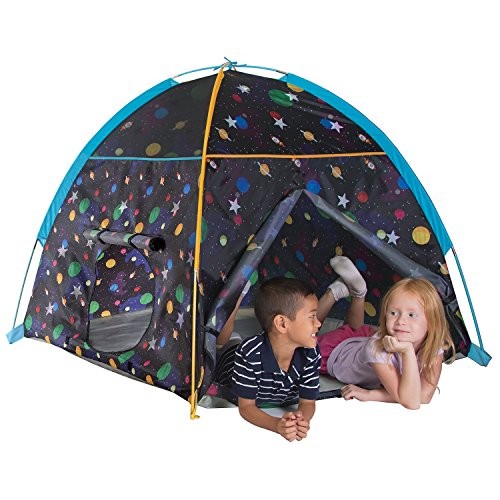 Pacific Play Tents Kids Galaxy Dome Tent w/Glow in the Dark Stars ...