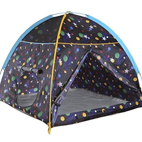 Pacific Play Tents Kids Galaxy Dome Tent w/Glow in the Dark Stars ...