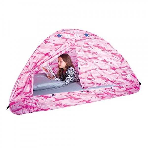 Pacific Play Tents Kids Pink Camo Bed Tent Playhouse - Twin Size