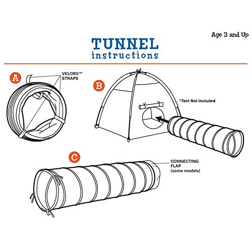Pacific Play Tents Outer Space 4 Foot Crawl Tunnel for Indoor / O...