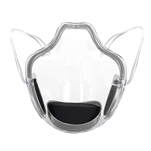 Adults Clear Transparent Face_Shield Covers,Reusable With Breathab...