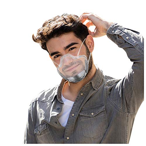 Adults Clear Transparent Face_Shield Covers,Reusable With Breathab...