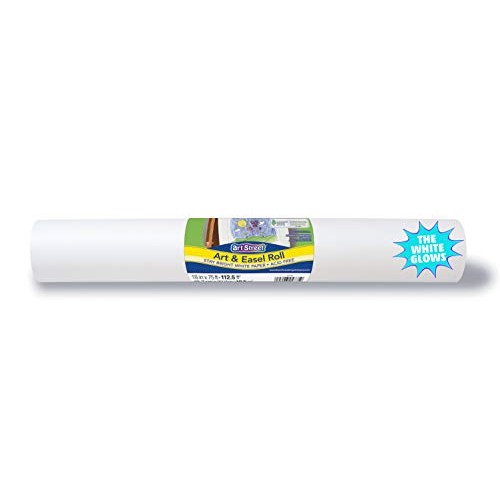 Art Street Art & Easel Roll, White, 18 x 75, 1 Roll