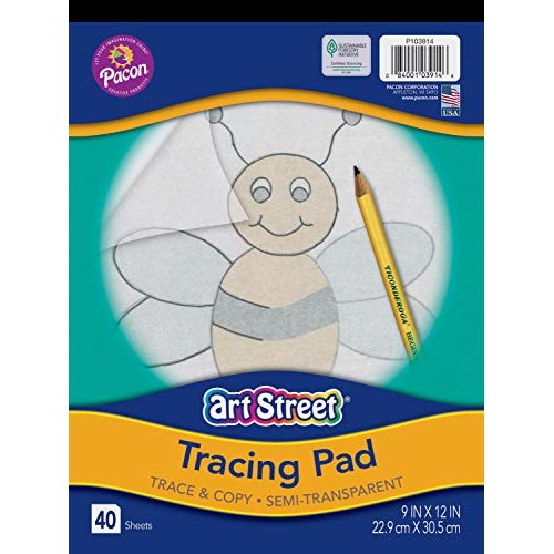 Art Street Tracing Paper Pad, Translucent, 9 x 12, 40 Sheets