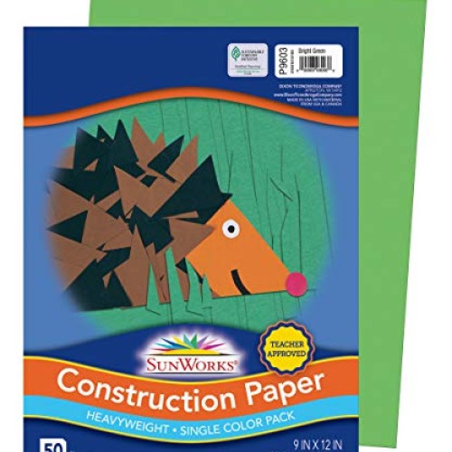 Pacon SunWorks Construction Paper, 9-Inches by 12-Inches, 50-Count...