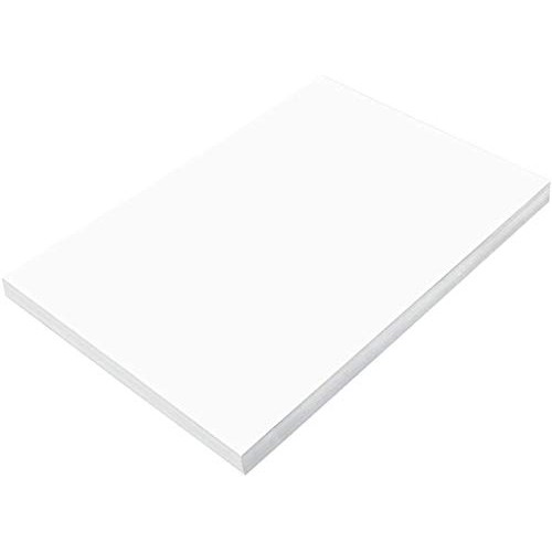 SunWorks Construction Paper, Bright White, 12 x 18, 100 Sheets