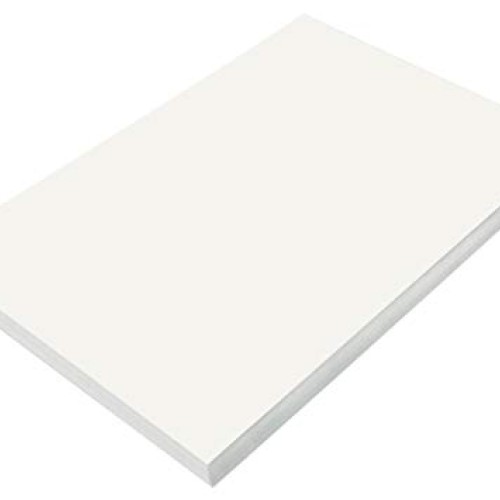 SunWorks Construction Paper, White, 12 x 18, 100 Sheets