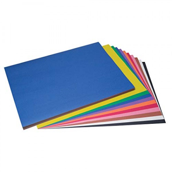 SunWorks PAC6518 Construction Paper, 10 Assorted Colors, 18 x 24...