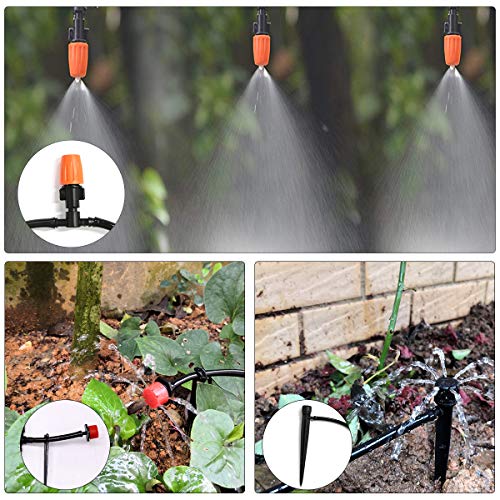 Irrigation System, 82ft Drip Irrigation Kit DIY Micro Automatic Wa...
