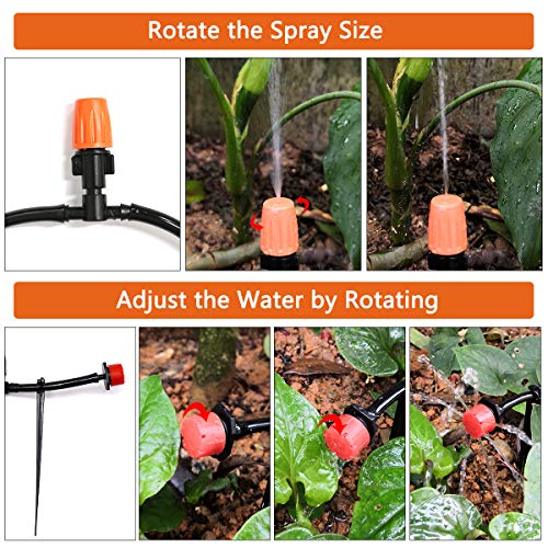 Irrigation System, 82ft Drip Irrigation Kit DIY Micro Automatic Wa...