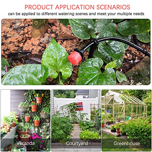 Irrigation System, 82ft Drip Irrigation Kit DIY Micro Automatic Wa...