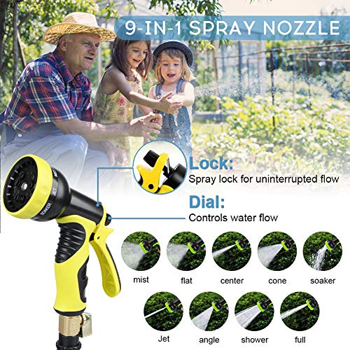 Page Hodge Expandable Garden Hose, 50ft Flexible Water Hose with A...