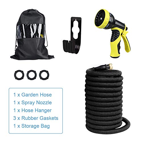 Page Hodge Expandable Garden Hose, 50ft Flexible Water Hose with A...